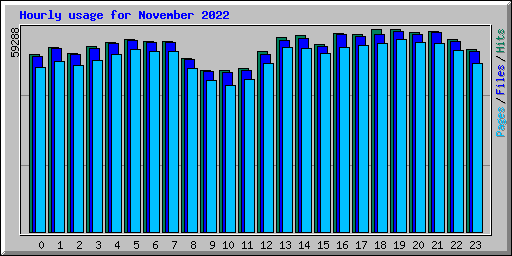 Hourly usage for November 2022