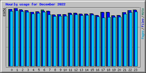 Hourly usage for December 2022